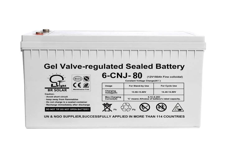 12V 80AH Quyoshli gel-batareya